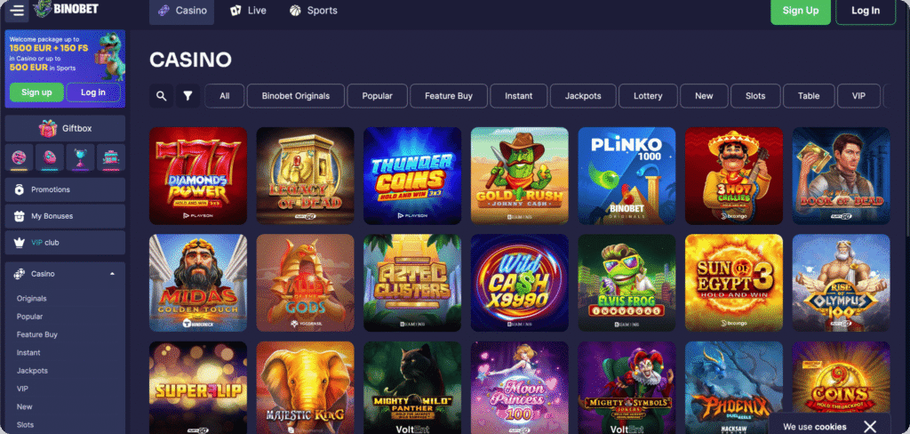 Binobet casino pagina
